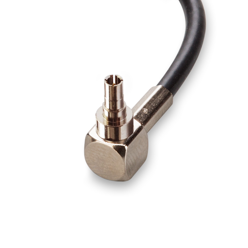 Разъем CRC9(male) на кабели RG-174, RG-316, угловой, обжимной 